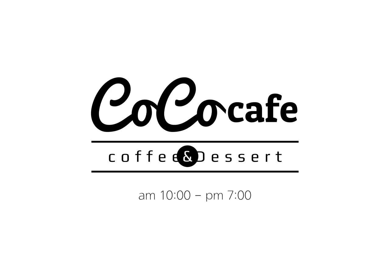 Black Minimalist Cafe Announcement Banner