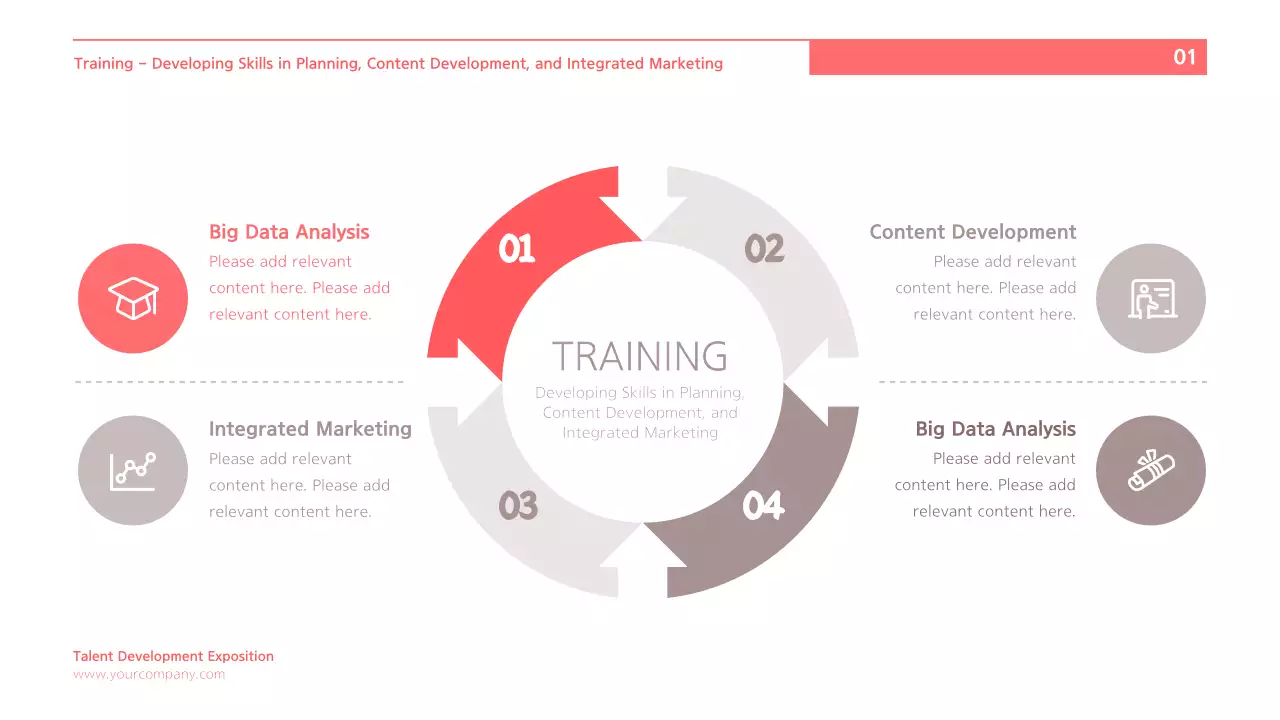 Red Modern Talent Exhibition Presentation