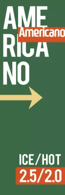 Banner de promoção de café verde moderno