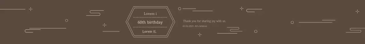 Perayaan retrospektif pola tradisional coklat