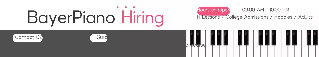 Banner de recrutamento de música minimalista branca