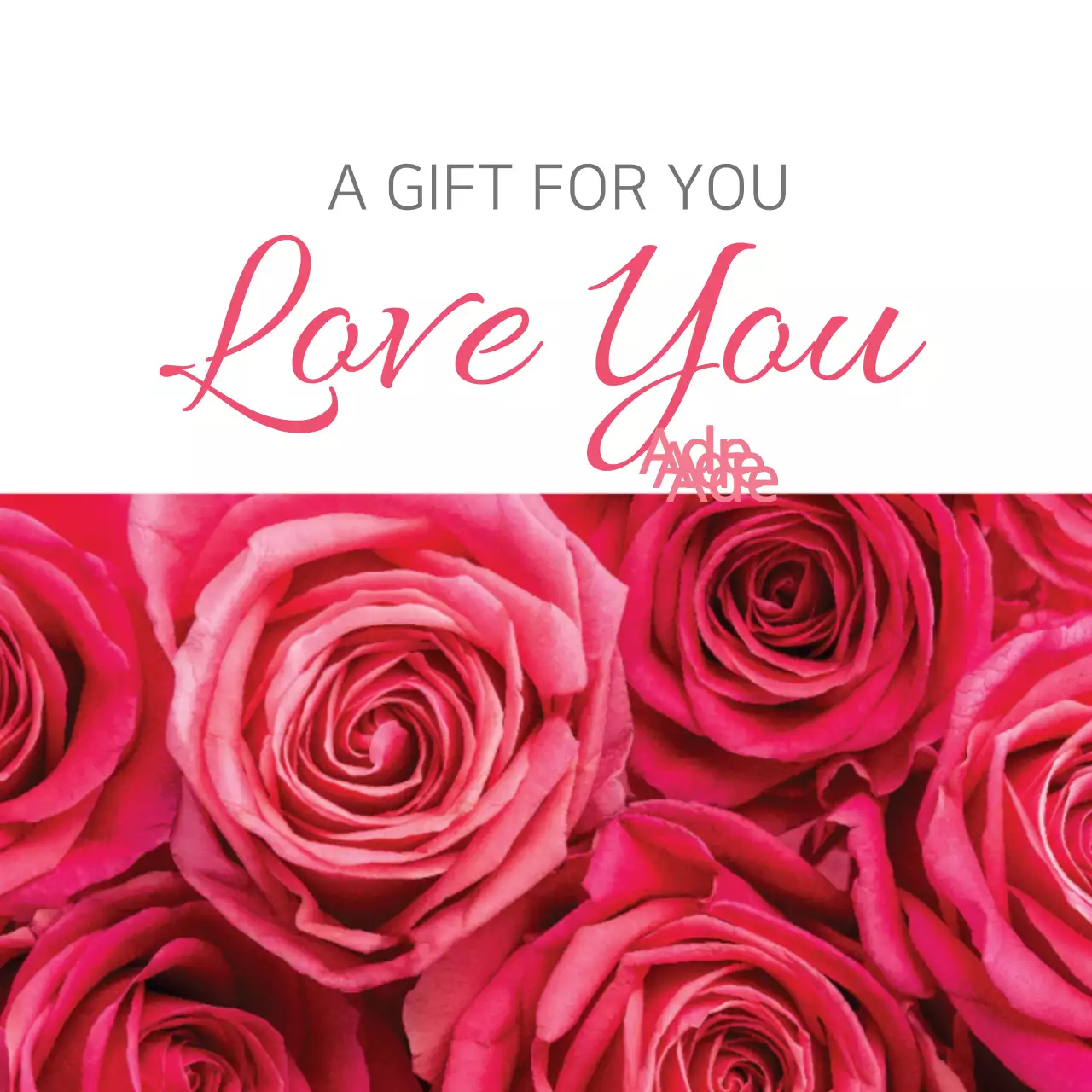 Biểu ngữ thiệp tình yêu thanh lịch màu hồng