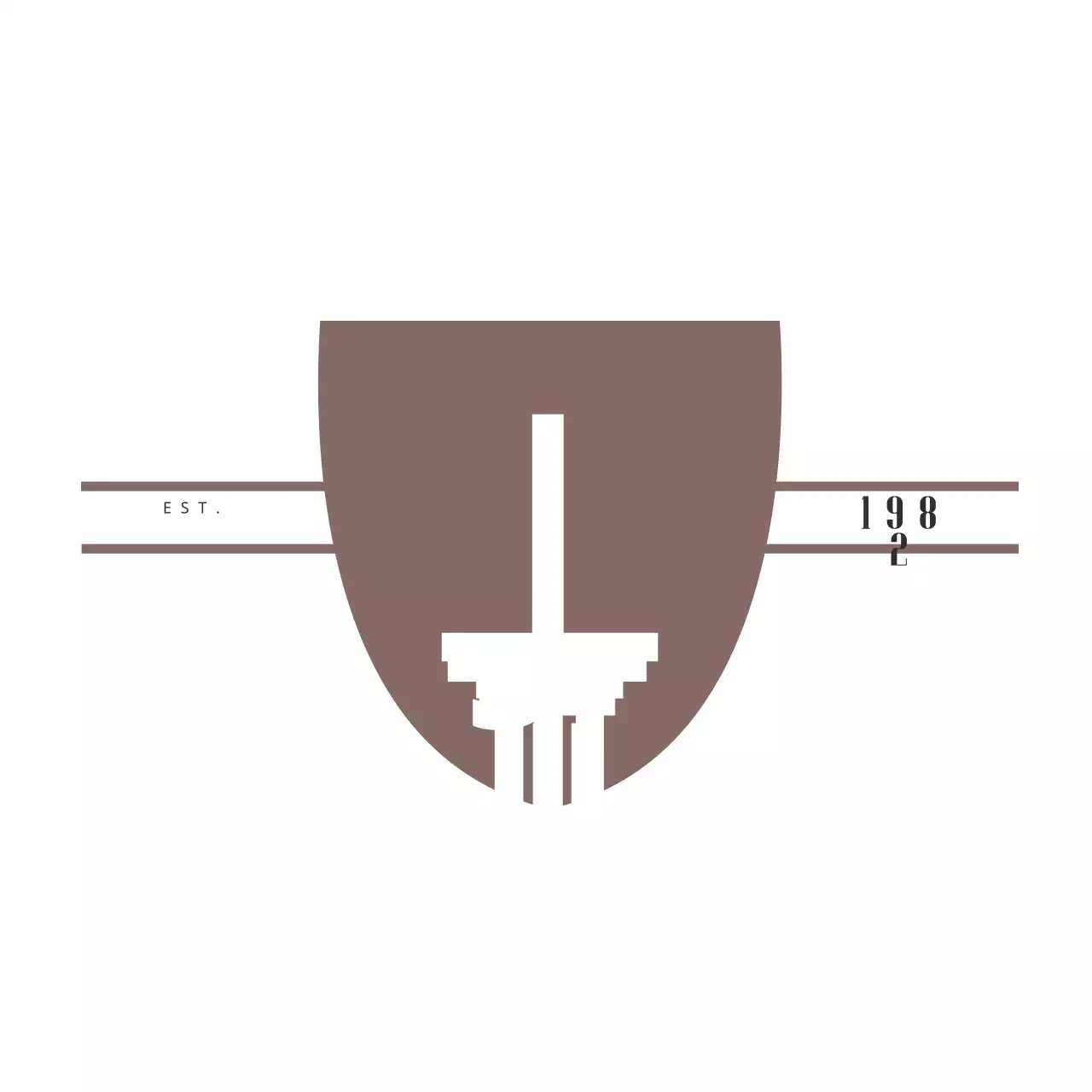 Brown Minimalist Design Logo