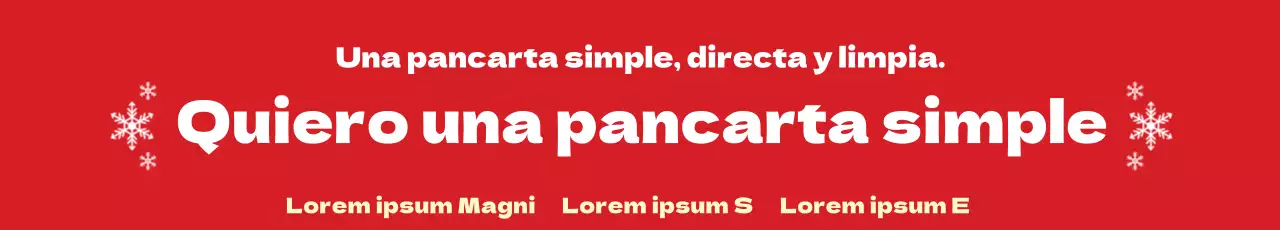 Banderola de Navidad Roja Neat