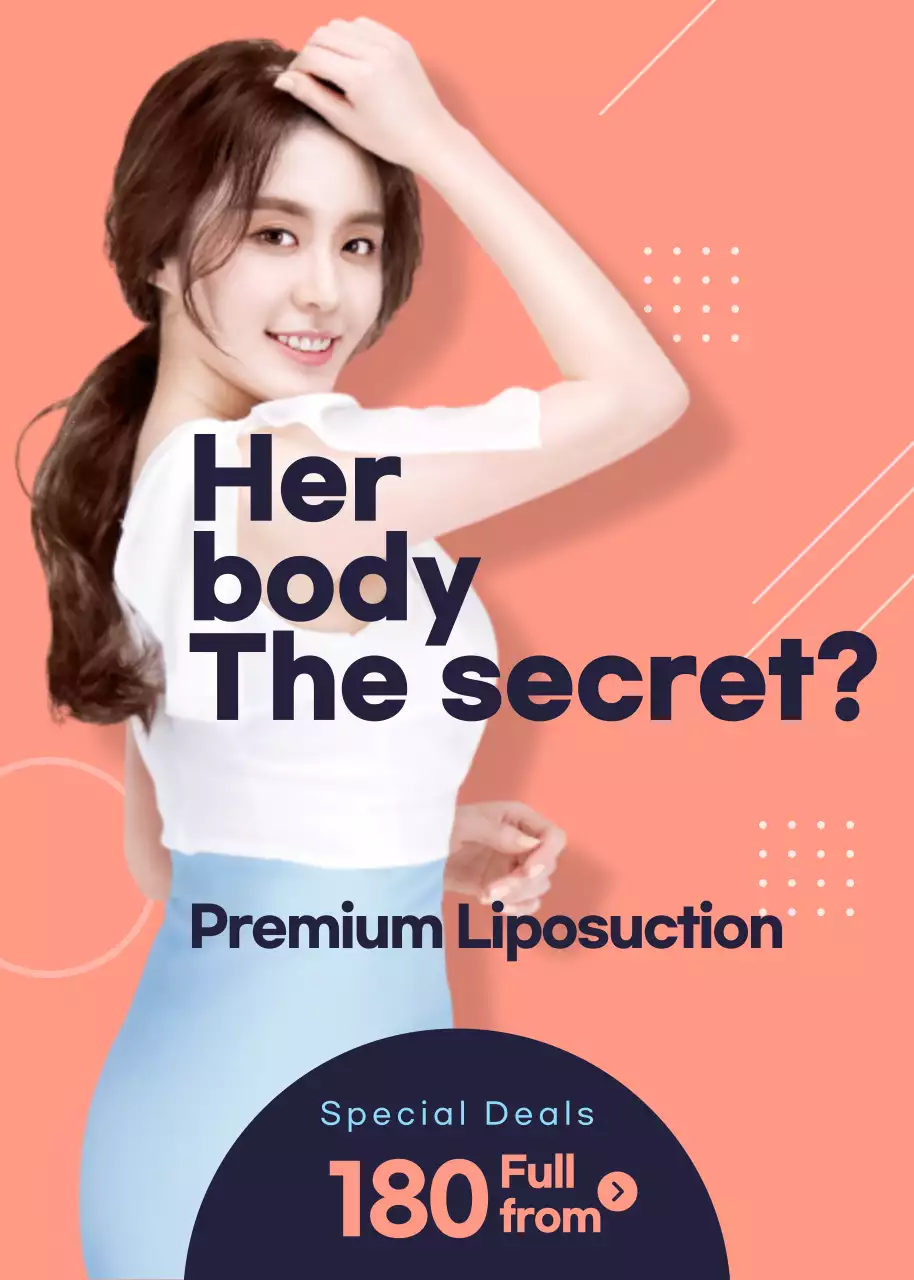 Coral Modern Liposuction Promotion Poster