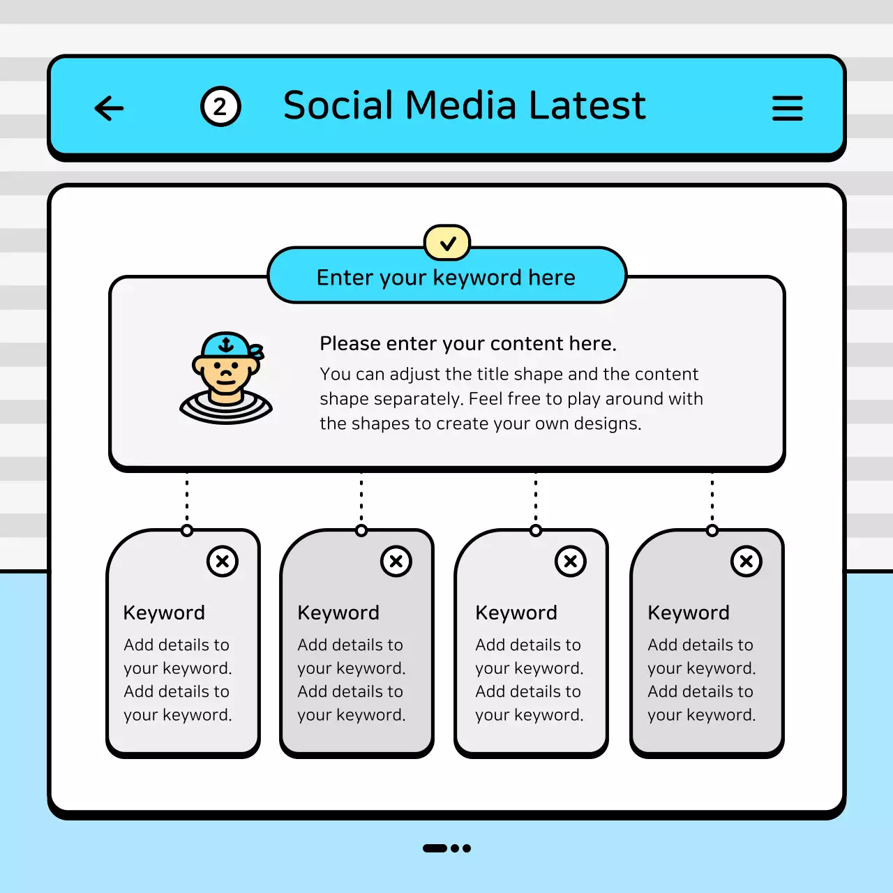 Blue Modern Marketing Report Instagram Carousel