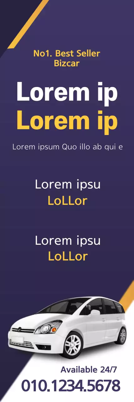 Banner de promoção de carro moderno da Marinha