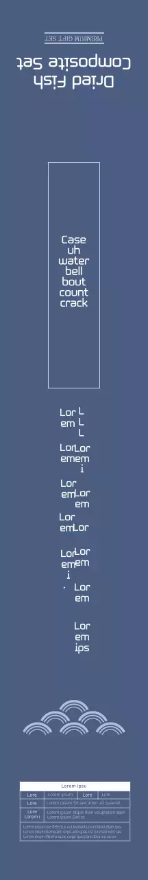 Set Komprehensif Ikan Kering Rapi Biru