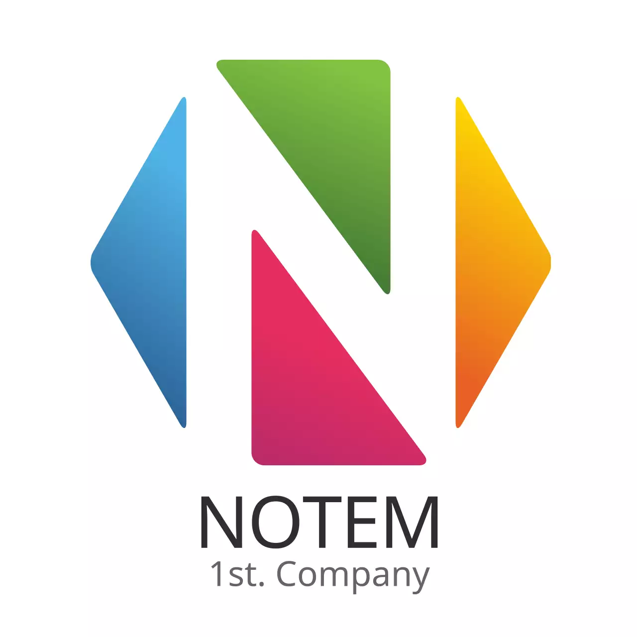 Colorful Geometric Business Card Logo