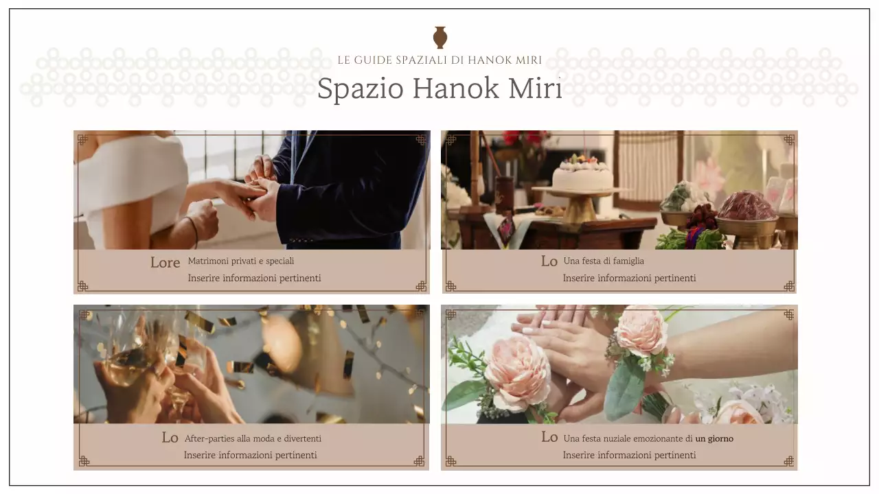 Uno spazio hanok in affitto con forme avorio e sentimentali