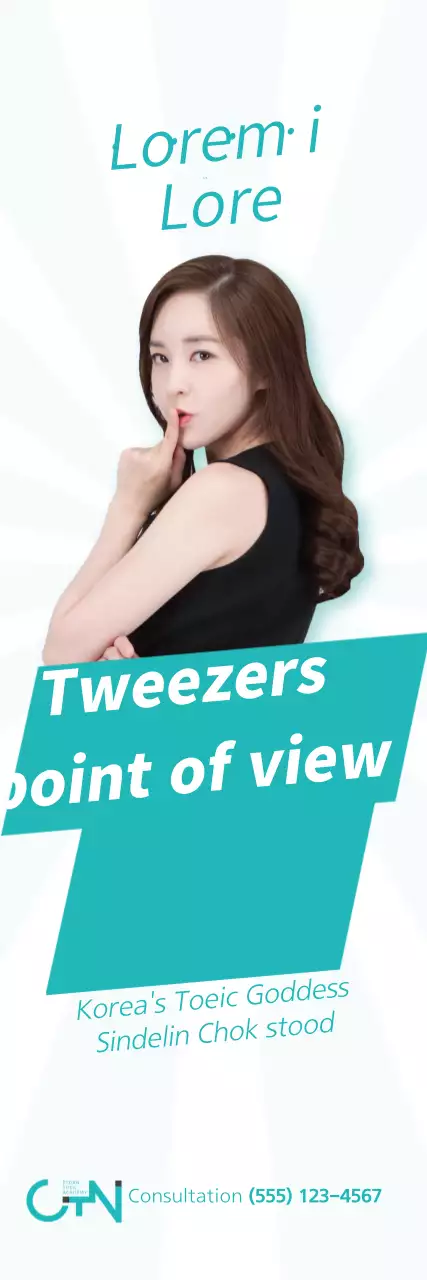 Banner de anúncio de consulta moderna azul-petróleo