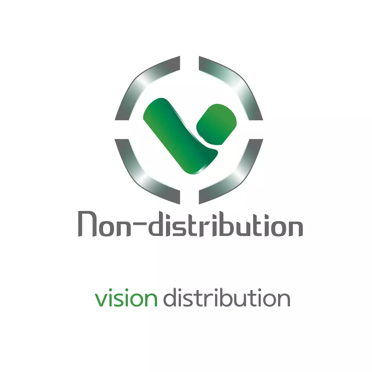 Green Modern Distribution Promotion Logo
