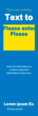 Faixa de Guia de Informações Mínimas em Azul