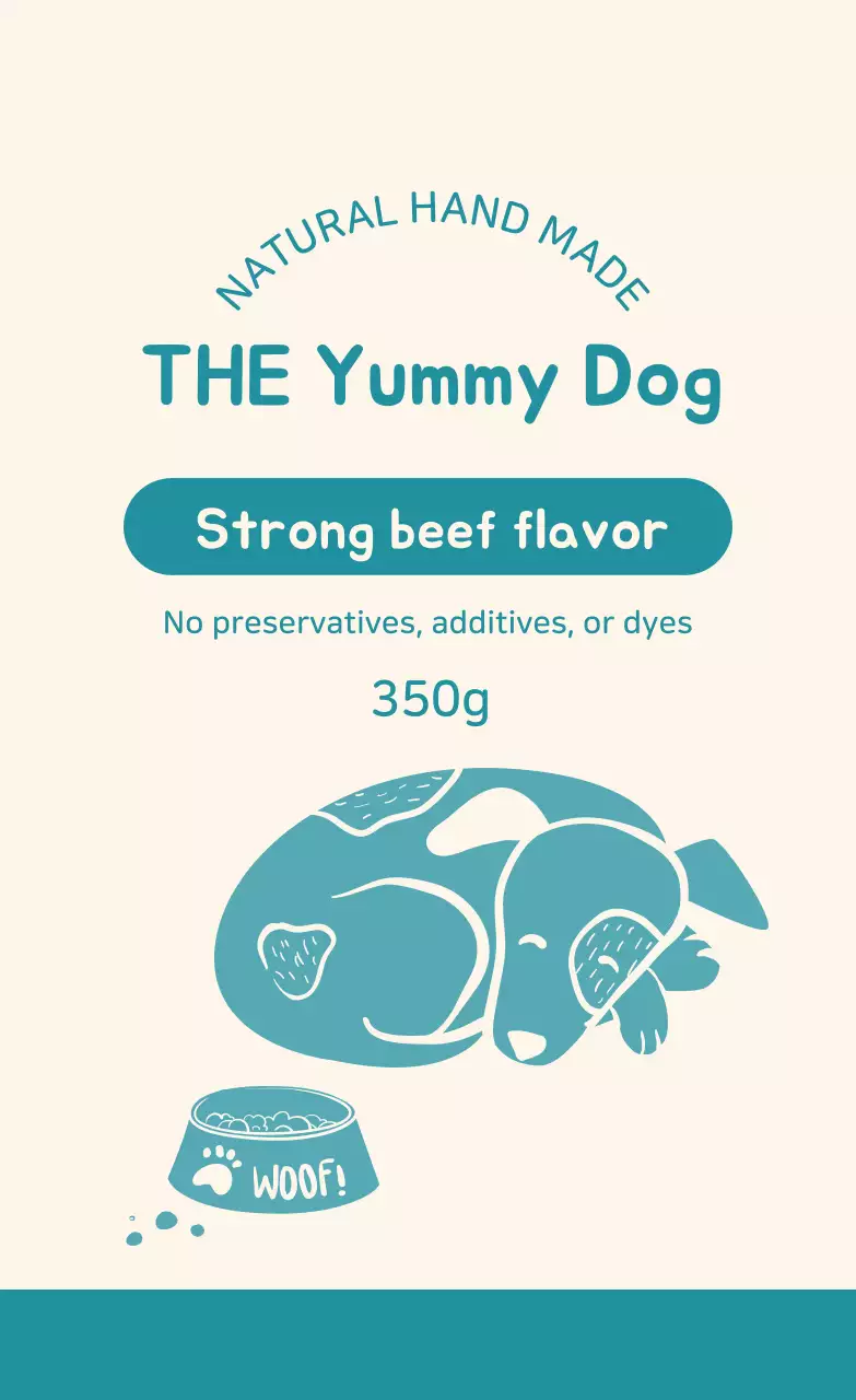 Nhãn đồ ăn nhẹ tự chế minh họa bạc hà