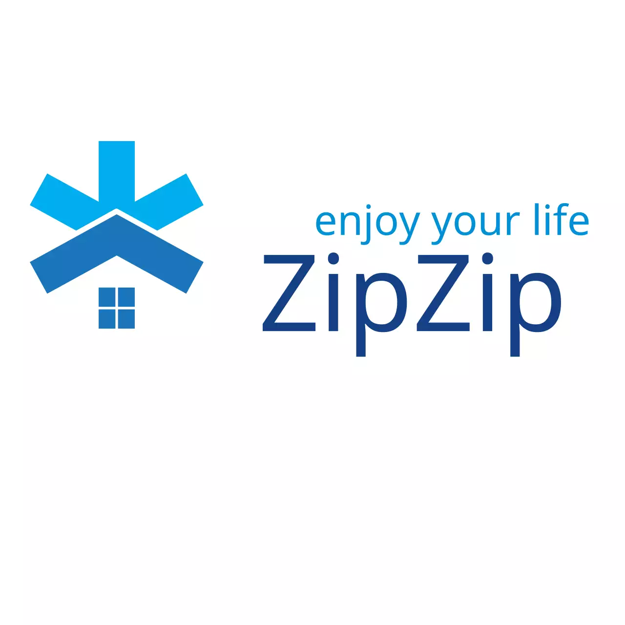 Blue Modern Housing Advertisement Logo