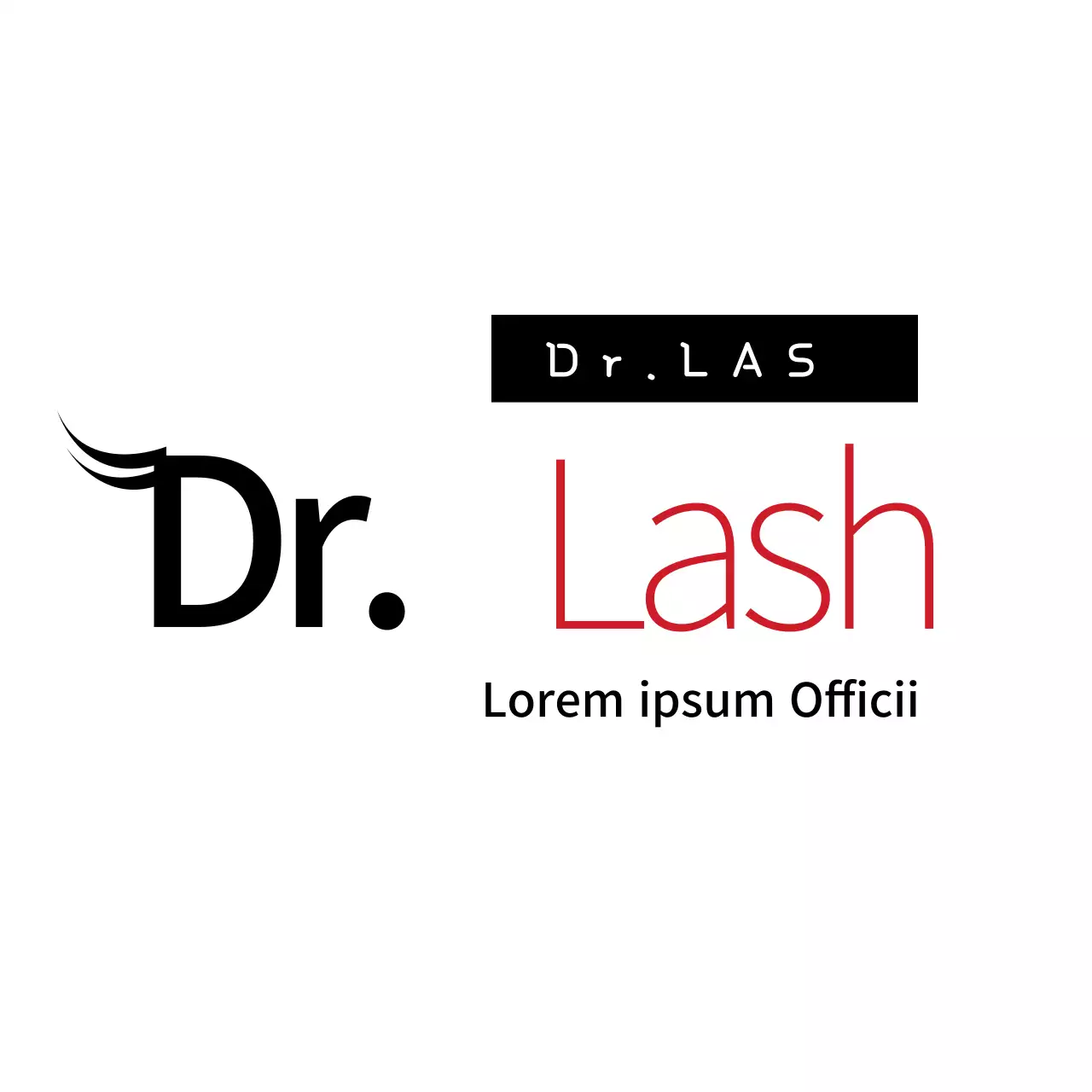 Black Minimal Beauty Advertisement Logo