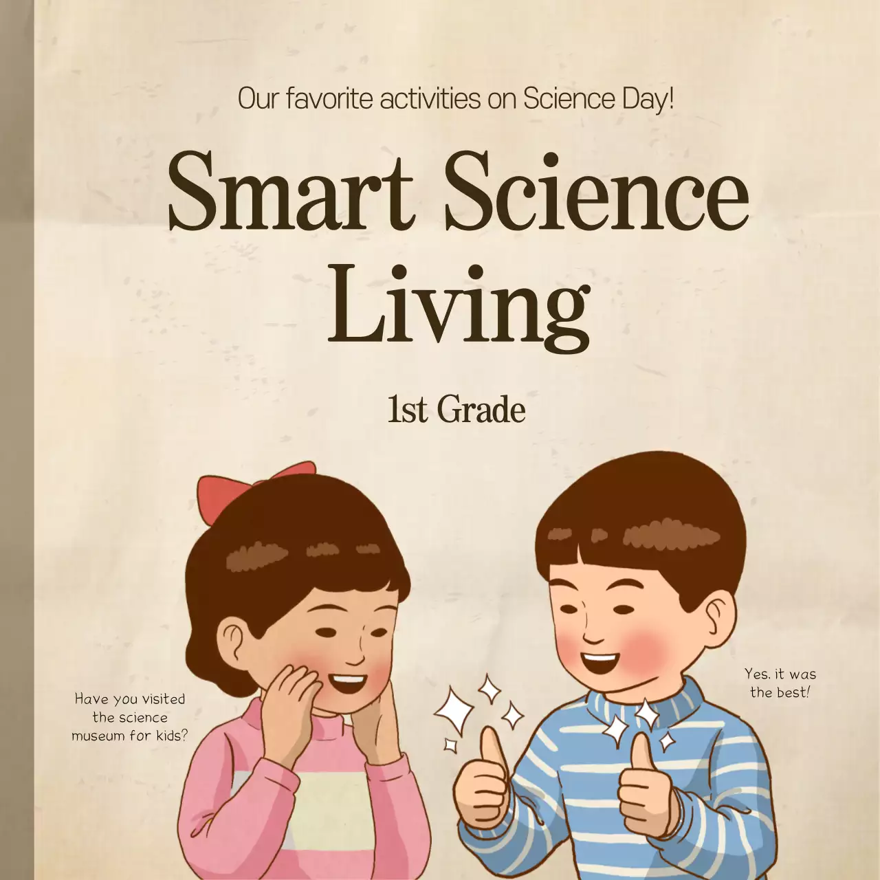 retroconcept chulsooyounghee wise science life textbook event banner