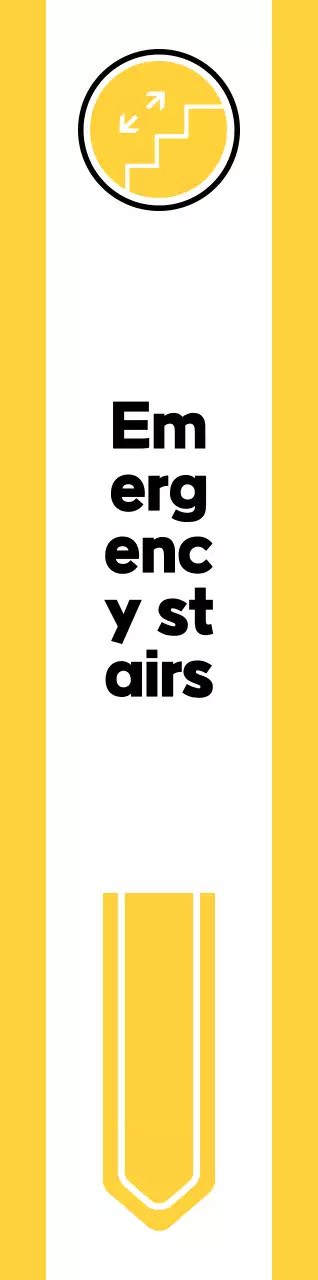 Untuk panduan lokasi dengan piktogram kuning dan hijau sederhana