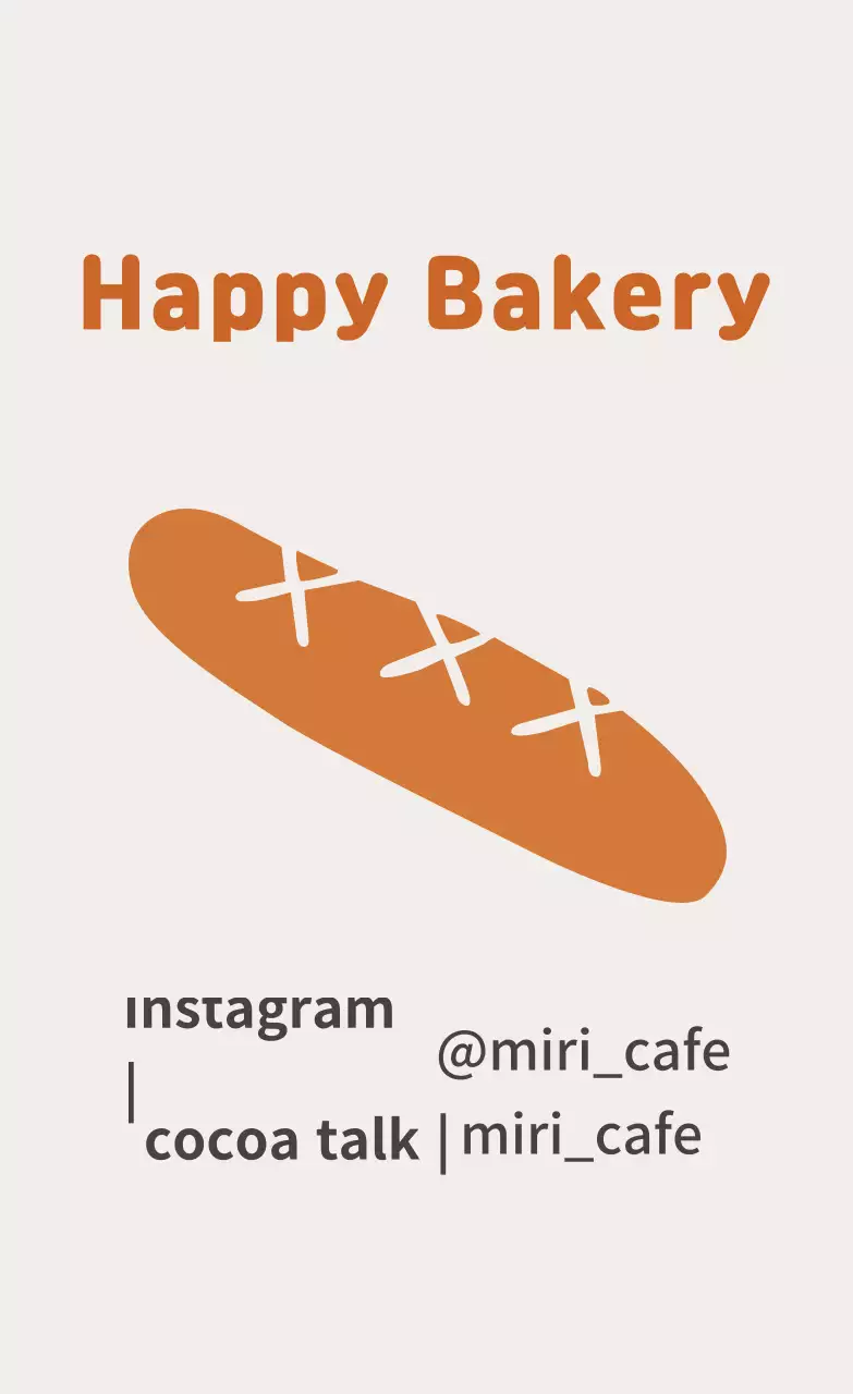 Màu nâu minh họa nhãn nhà hàng dễ thương