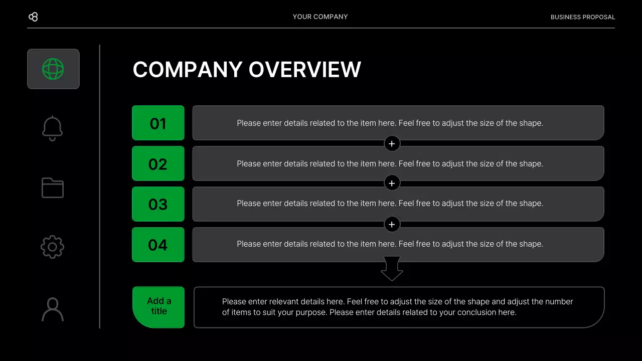 Black Modern Business Proposal Document Presentation