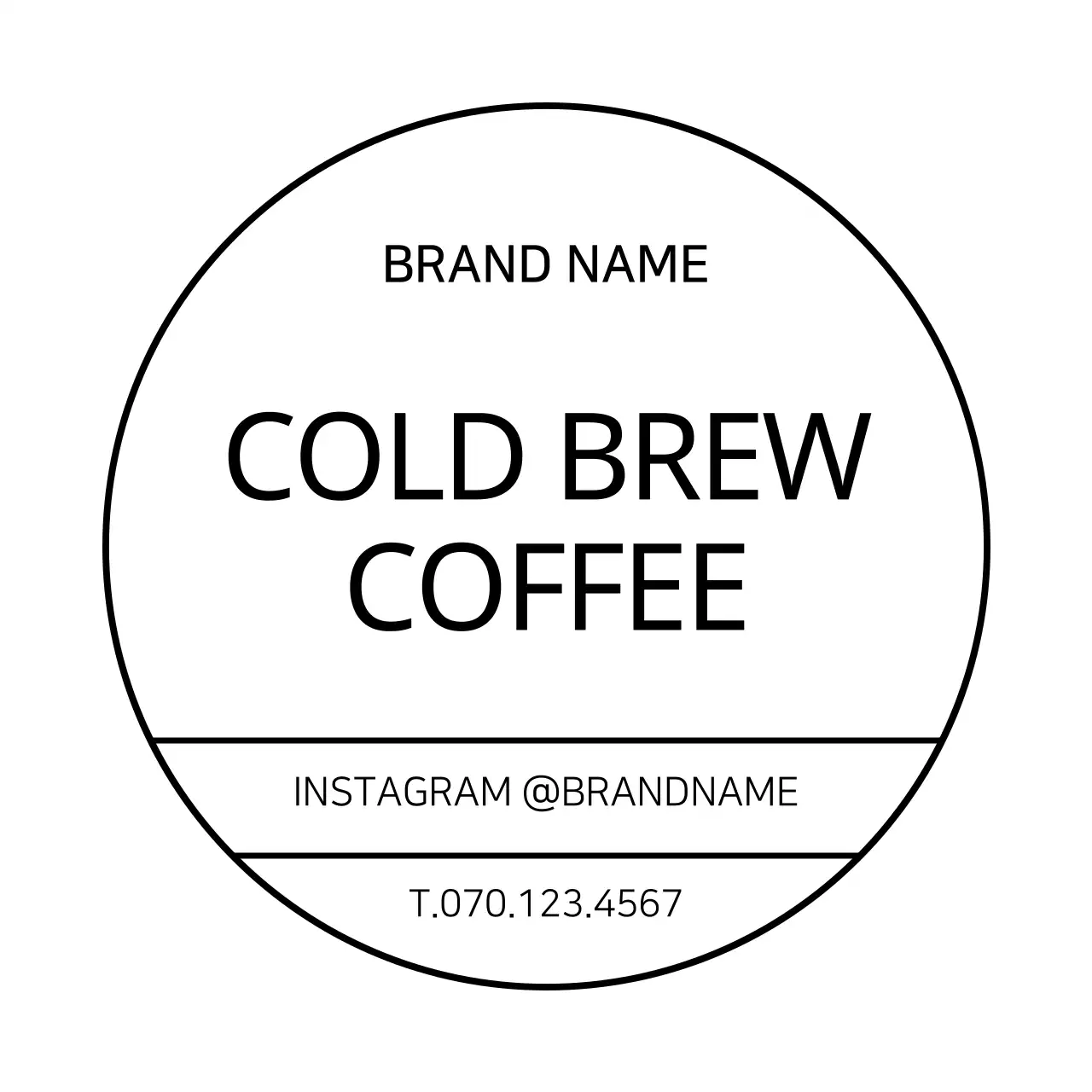 Lingkaran Bingkai Sederhana Putih