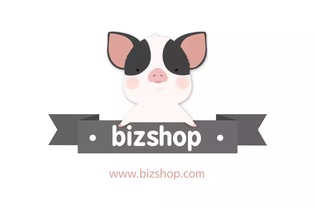 Grey Cute Business Card Banner