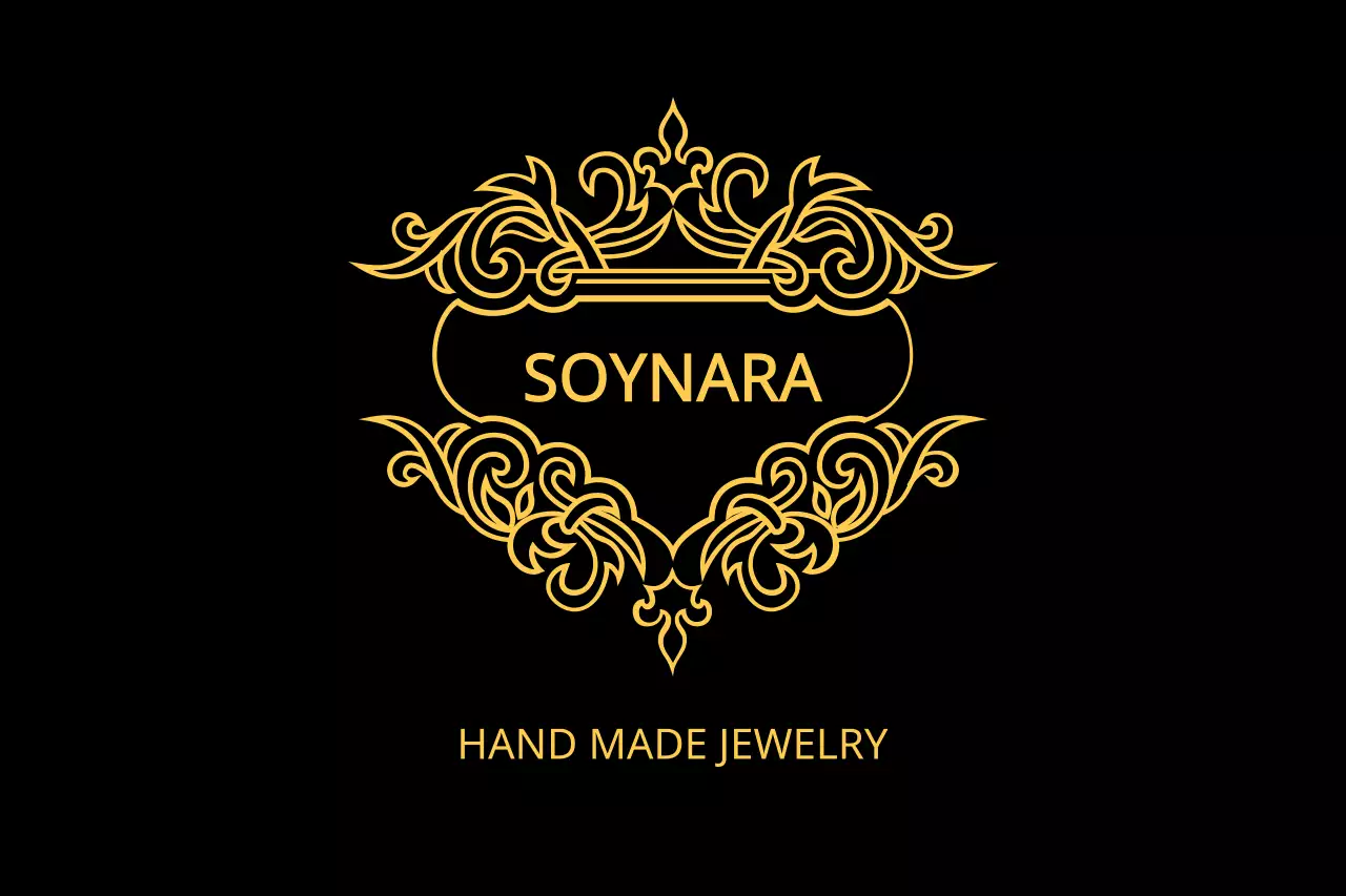 Banner de propaganda de joias elegantes pretas