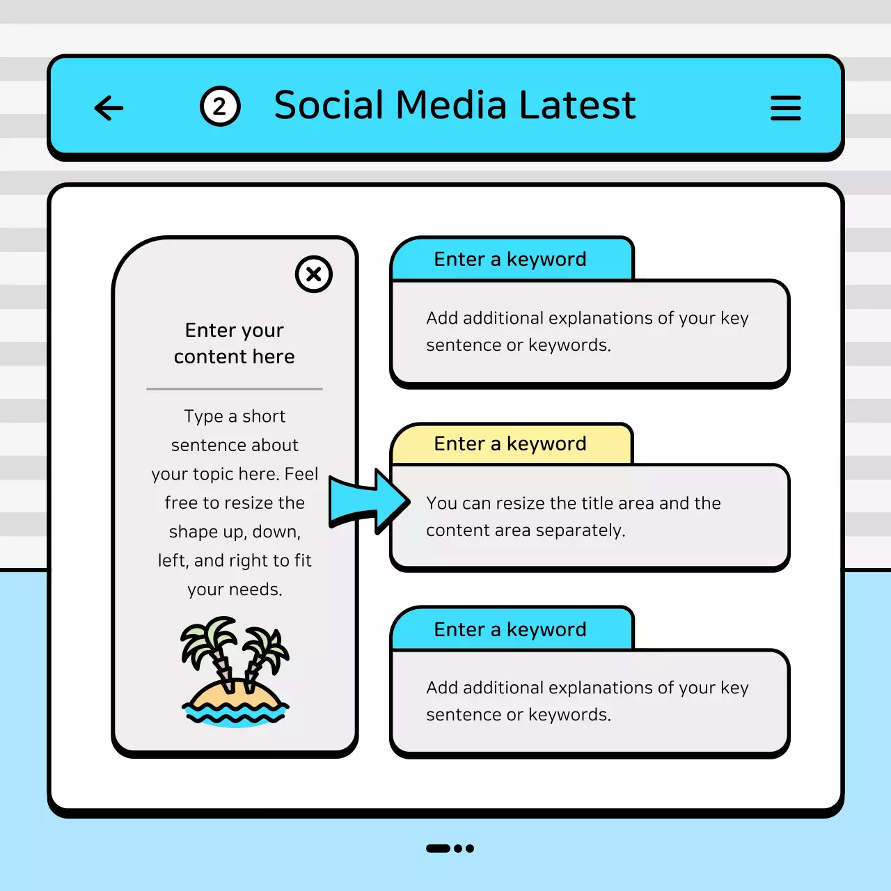 Blue Modern Marketing Report Instagram Carousel
