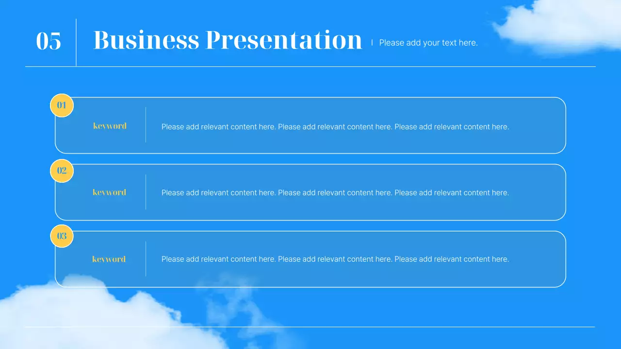 블루 모던 비즈니스 프레젠테이션