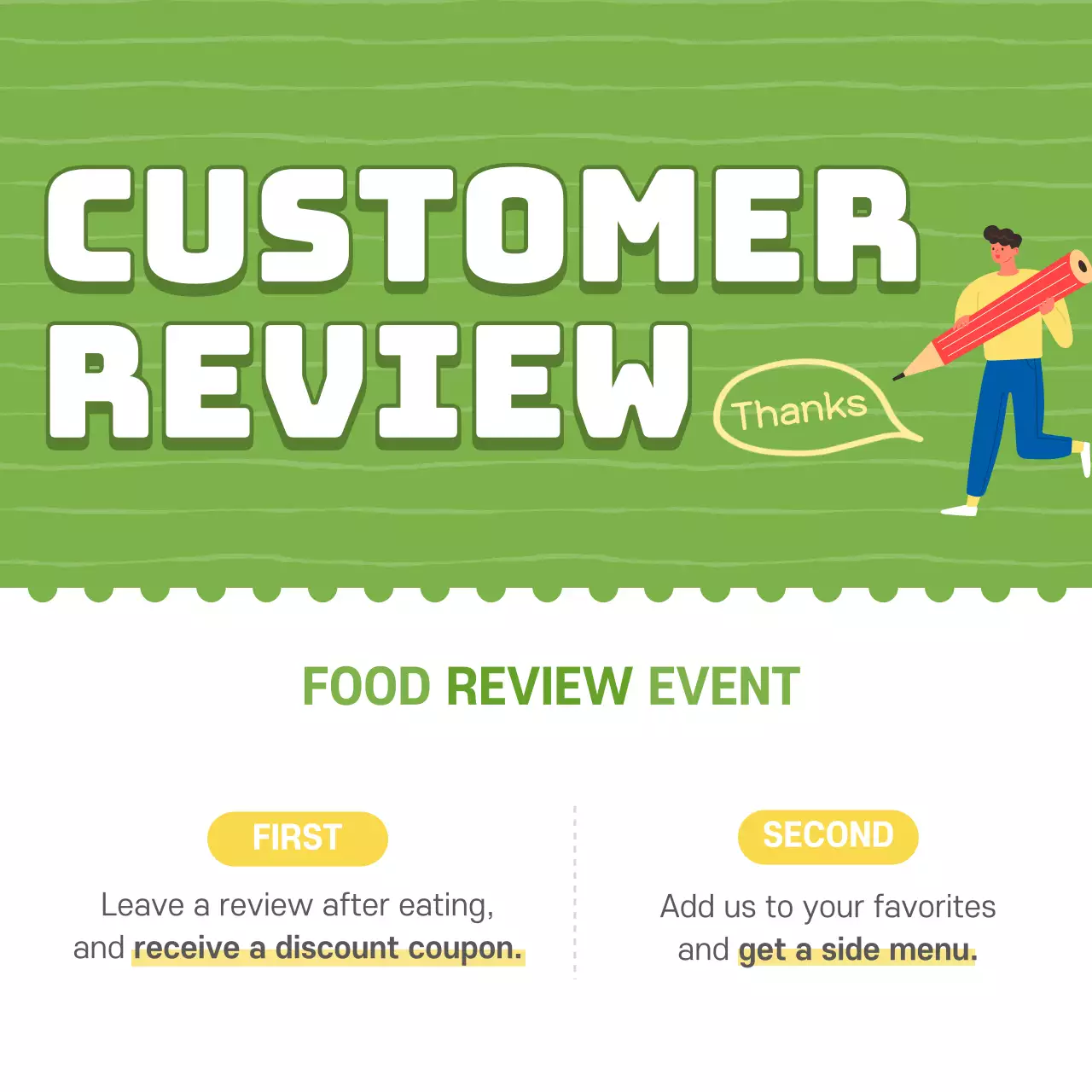 Green Modern Food Promotion Instagram Post