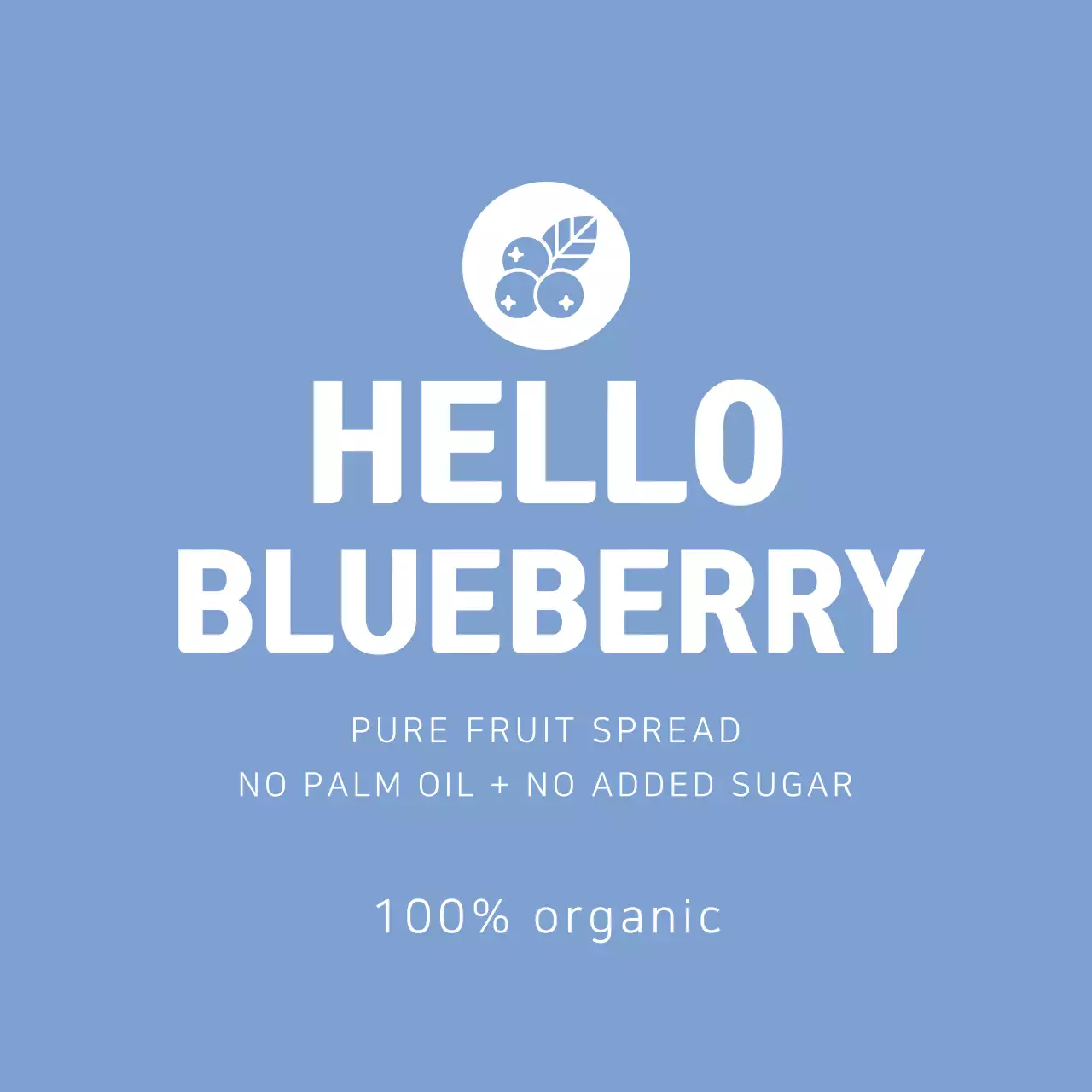 Blueberry Jam Label