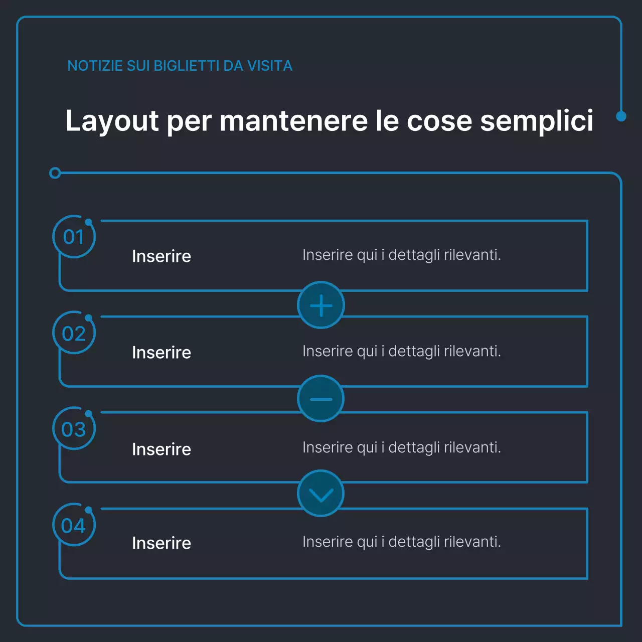 Forme geometriche semplici in nero e blu per il business
