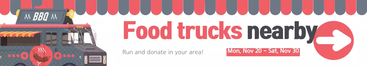 Banner de promoção de comida moderna vermelha