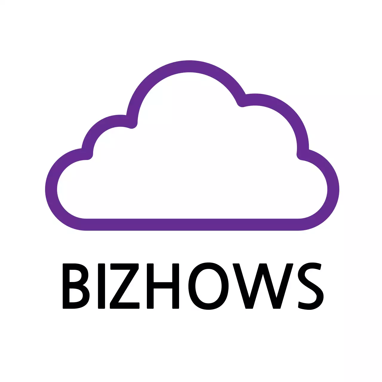 Purple Minimal Cloud Logo