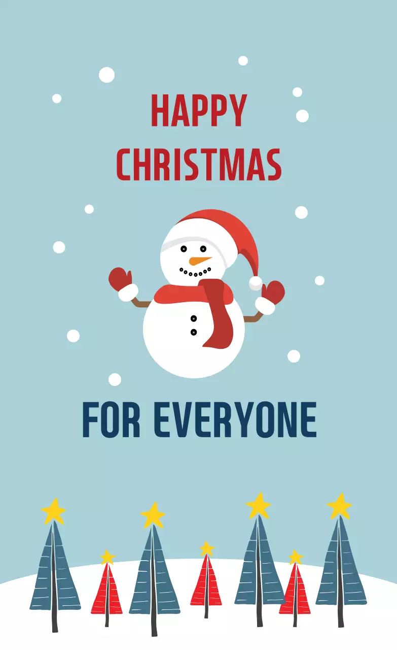 Label Ucapan Natal Ilustrasi Langit Merah