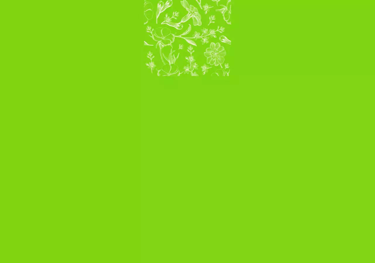 Gaya pola ilustrasi bunga dan daun yang penuh warna, berwarna cerah, dan sentimental untuk barang dagangan pribadi