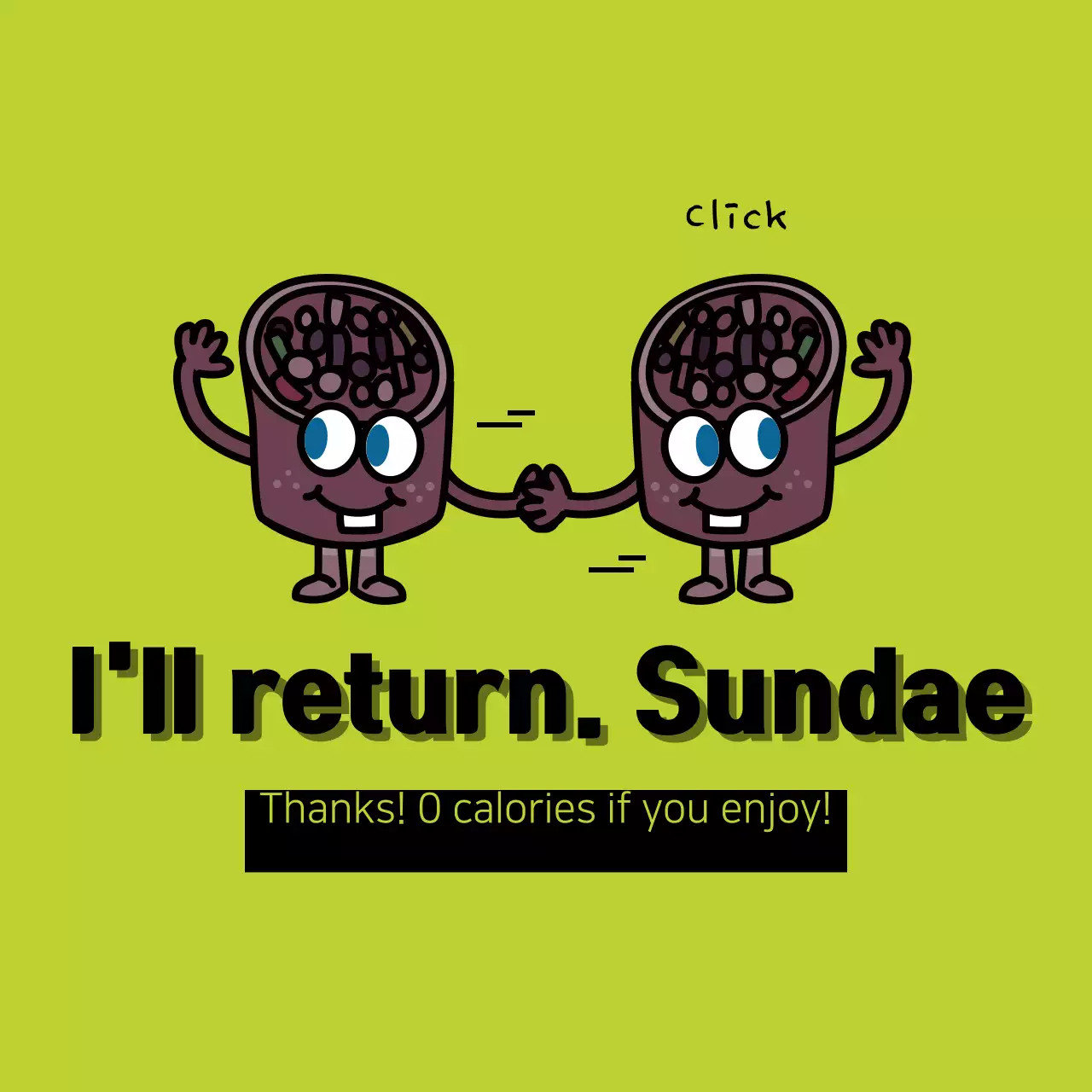 Banner quảng cáo thực phẩm truyện tranh xanh