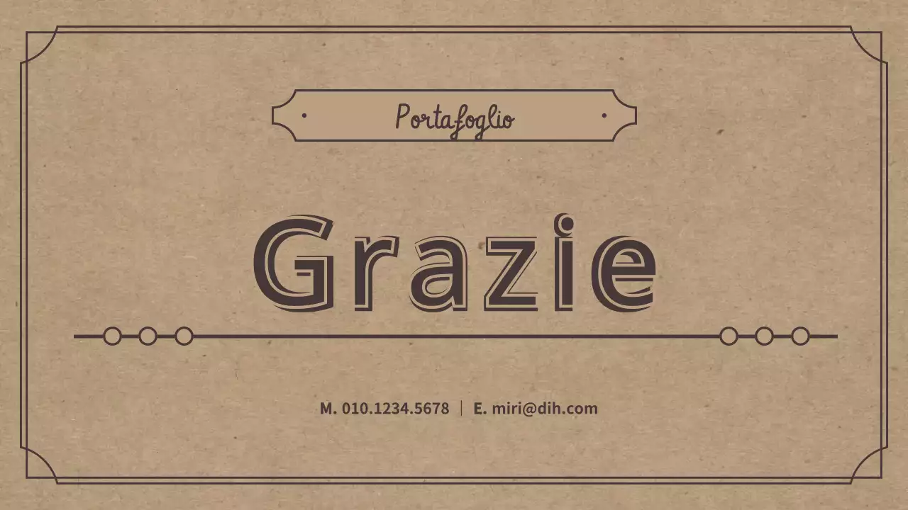 Tema di portafoglio con un concetto retrò