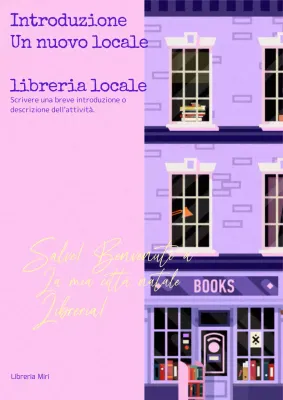 Vi presentiamo la simpatica libreria rosa e viola