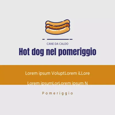 Hot dog nel pomeriggio