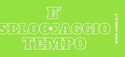 Design semplice con testo che evidenzia frasi relative al corriere in chartreuse e bianco