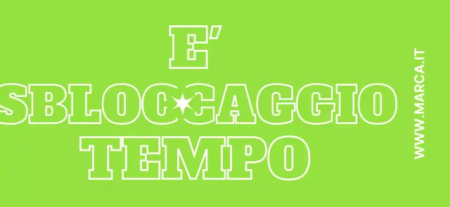 Design semplice con testo che evidenzia frasi relative al corriere in chartreuse e bianco