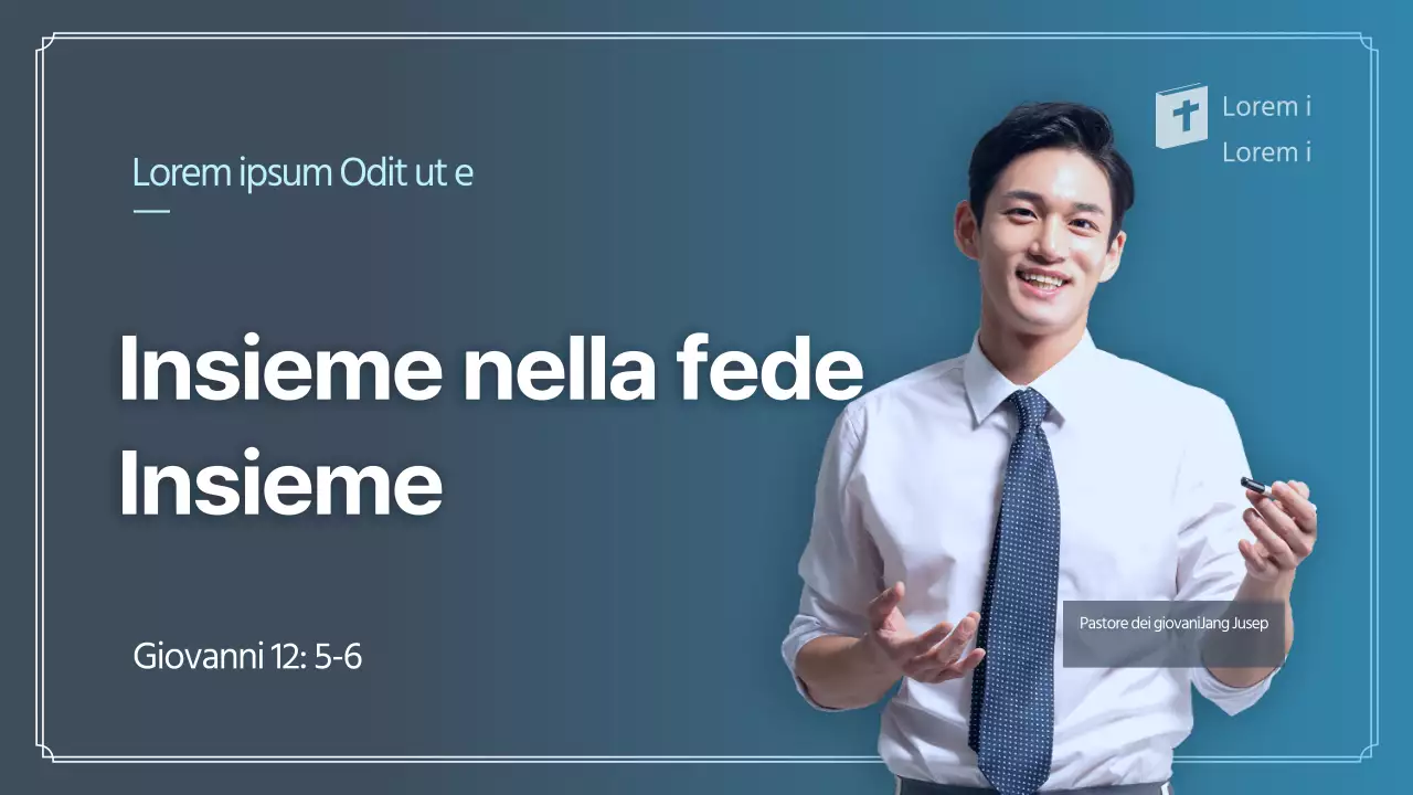 Servizio di preghiera online blu