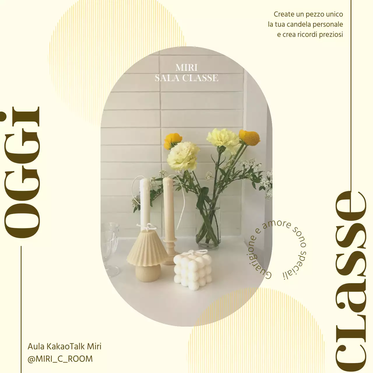 La candela gialla promuove un corso di un giorno