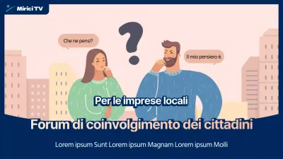 Un forum illustrato di coinvolgimento della comunità