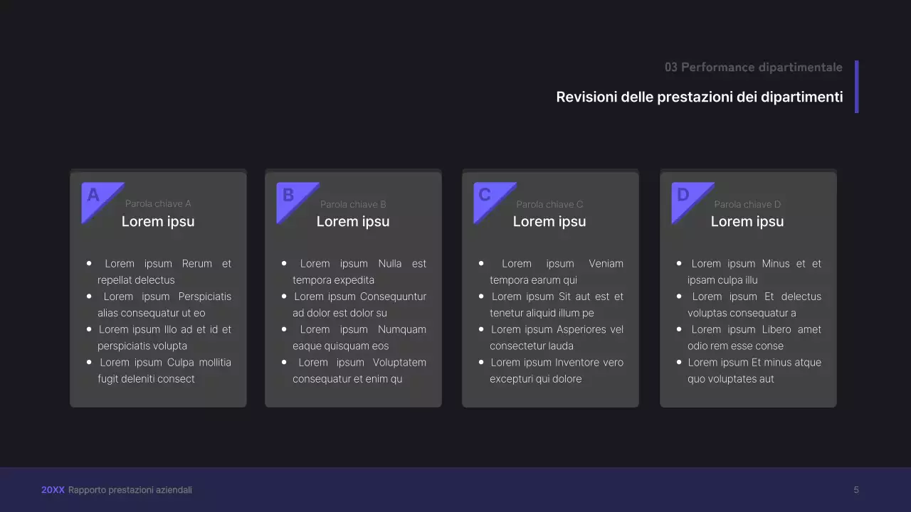 Kit di presentazione aziendale viola, concetto di interfaccia utente tridimensionale