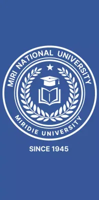School memorabilia with blue and white university symbols