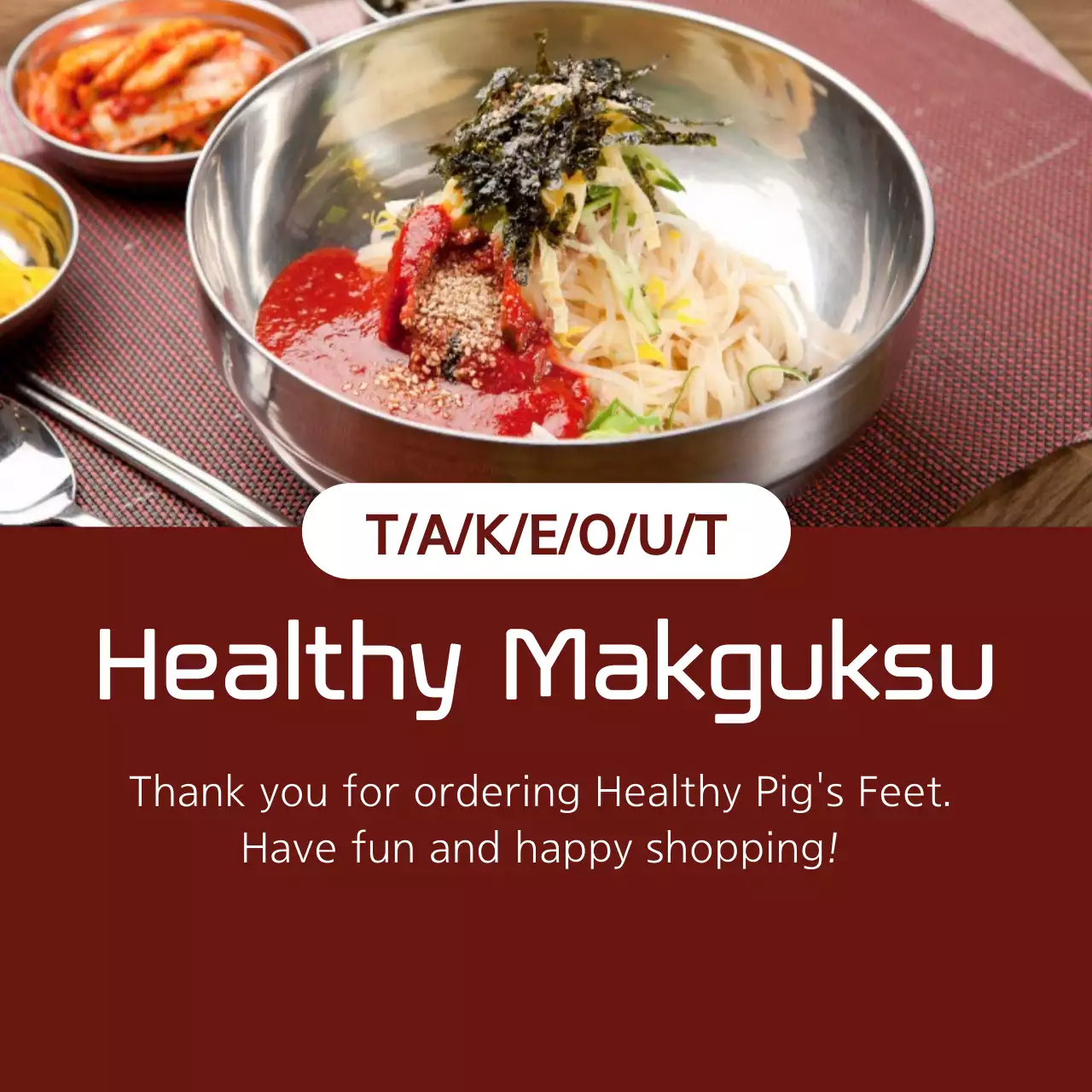 Red Traditional Food Menu Banner