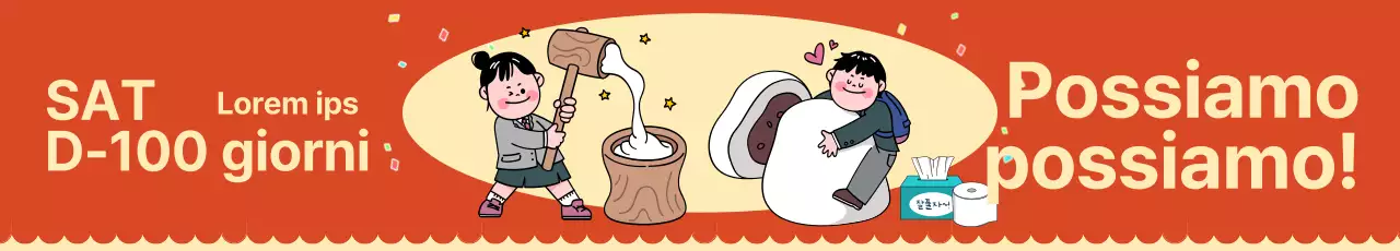 Carino lo striscione concettuale di incoraggiamento per il giorno del SATs back con sfondo rosso