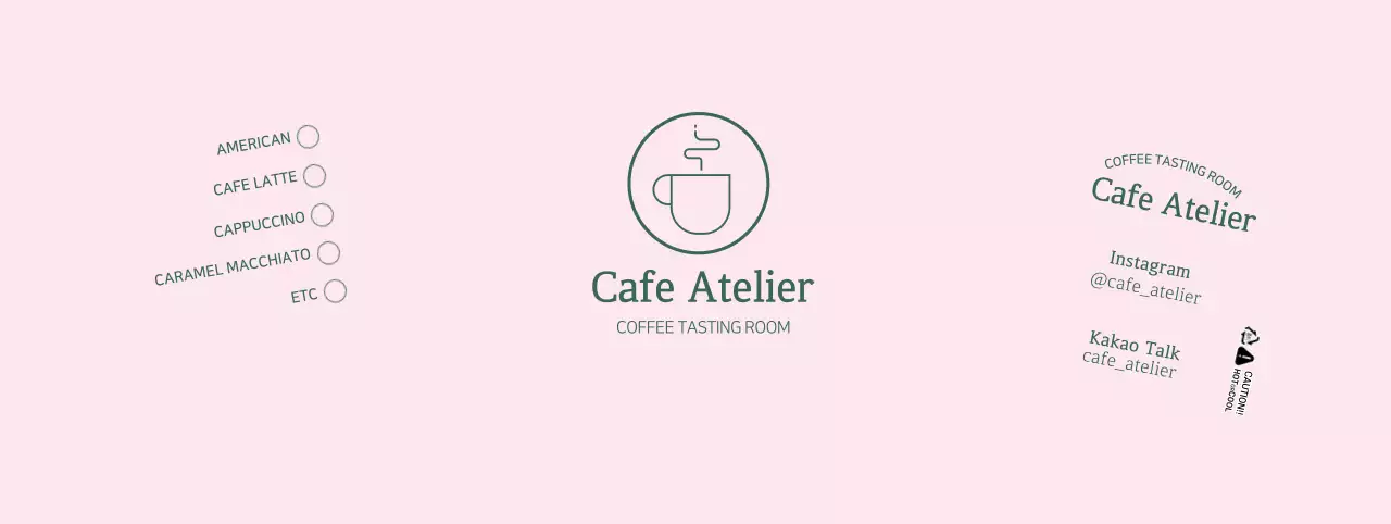 Pink simple line illustration